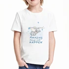 Слон Дамбо футболка с принтом детская свободная футболка для маленьких девочек мальчиков братьев и сестер футболка Disney анимационные фильмы детские топы