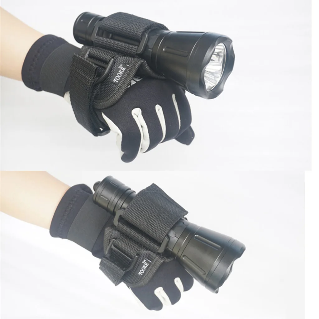 

Hands Free Flashlight Holder Glove For Diving Underwater Sports