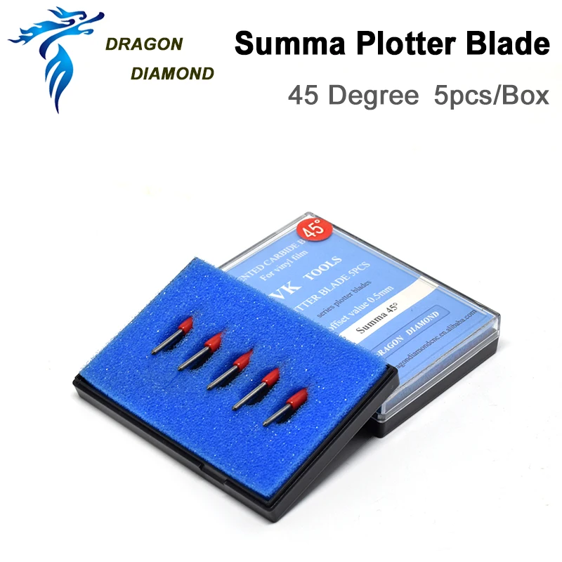 Режущие лезвия DRAGON DIAMOND Summa D 5 шт. 45 градусов резак для режущего плоттера - купить