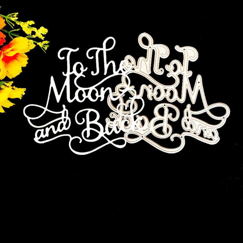 

To the Moon and Back Metal Cutting Dies Stencil Scrapbooking DIY Album Stamp Paper Card Embossing Decoration 97QD