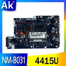 Laptop Motherboard For lenovo ideapad 110-17ikb 17.3 Inch DG710 NM-B031 4415U CPU 4GB RAM + 2GB video card works