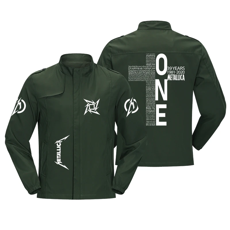 

Personalized Custom Exquisite Printing Fashion Spring and Autumn Zipper Men's Light Jacket Outdoor Leisure Fitness Jacket