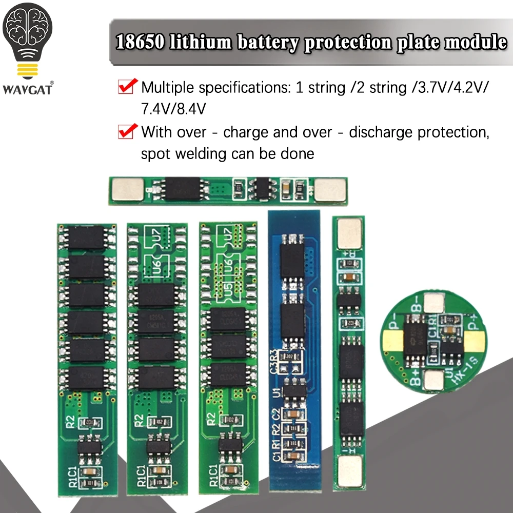 1S 2S li-ion BMS PCM battery protection board 2.5A 5A 10A 15A pcm for 18650 lithium ion li | Электронные компоненты и