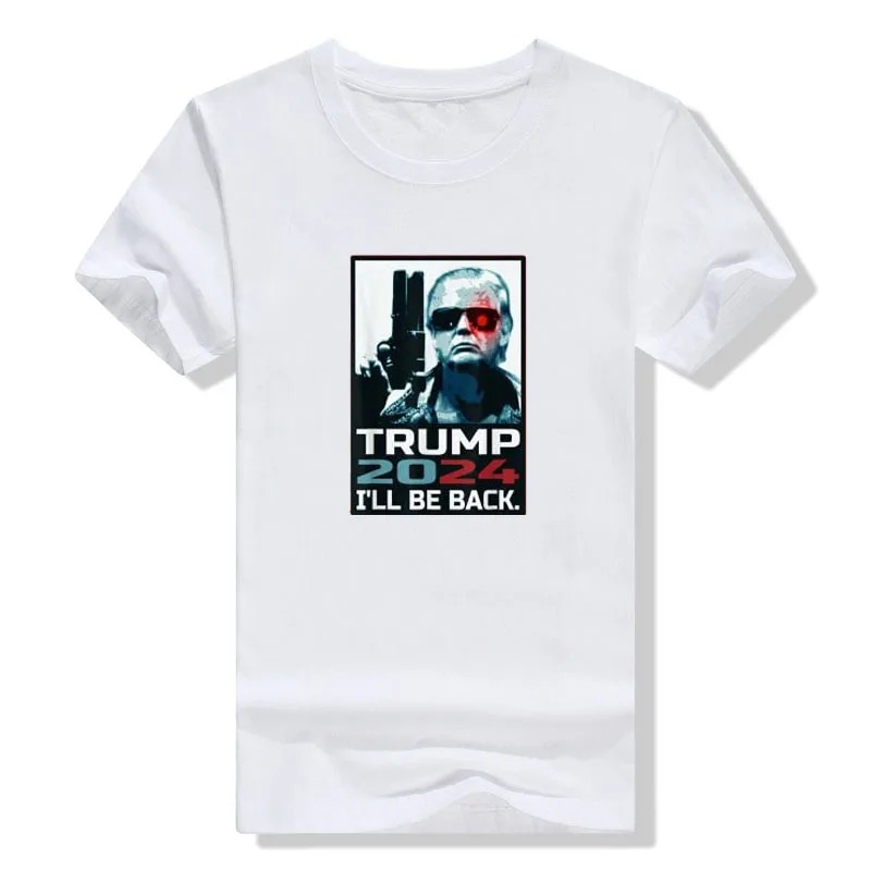 

Trump 2024 Election Clothes | I'll Be Back | Elect Donald Trump's Fans Support Election T-Shirt Oversized Tee Tops