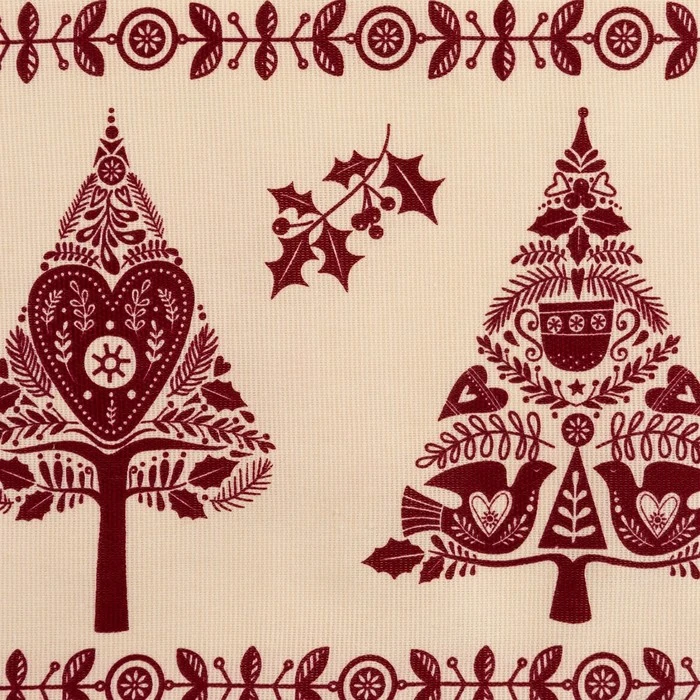 Скатерть "Доляна" Merry Christmas 146х110см 100%хл рогожка 164 г/м2 4980260
