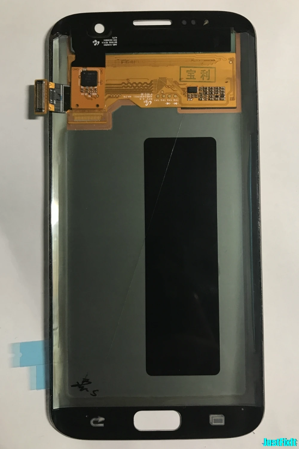 Для samsung Galaxy S7 край G935F G935FD выгорания в тень, ЖК-дисплей, сенсорный экран, дигитайзер, для 5,5 ''Super AMOLED