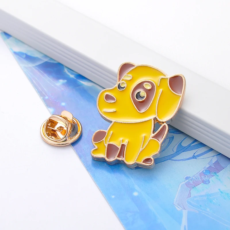 Multi-style 6 Cute Hedgehog/Dog/Record/Goldfish/Icon Design Metal Brooches Pins Hats Clips Enamel Pin Lovely Cartoon Gift | Украшения и
