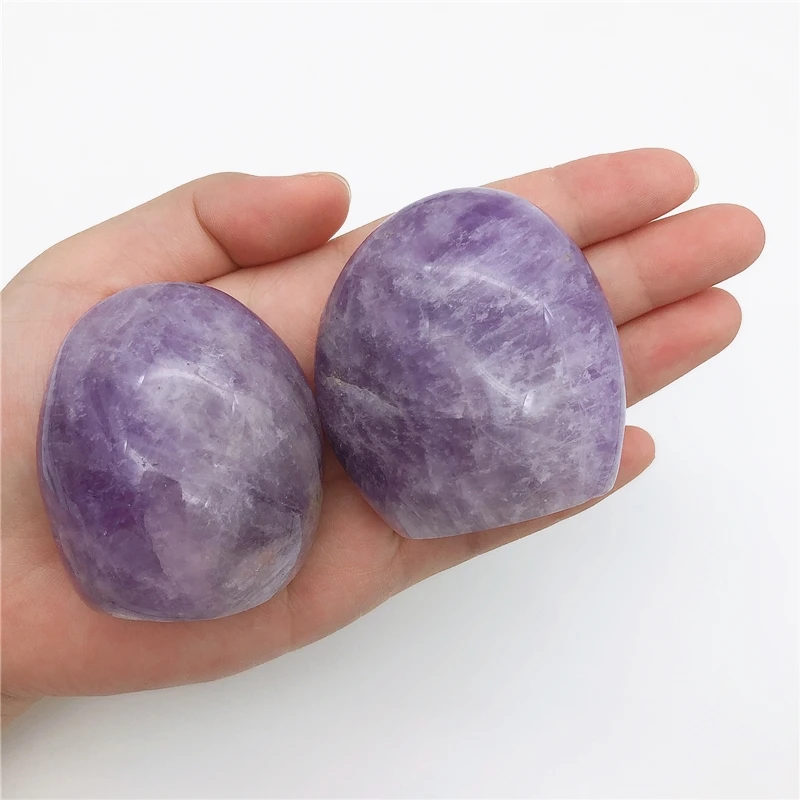 

Beautiful 1PC Natural Amethyst Violet Crystal Gemstone Point Polished Healing Gemstones Play Stone Natural Quartz Crystals