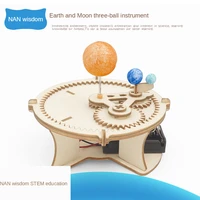 creativity child technology make diy earth moon and sun assemble puzzle science experiment educational toys parent child gift