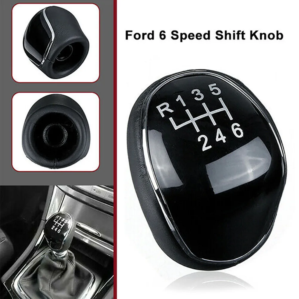 

Plastic And Microfiber Leather Shift Gear Knob 6 Speed For Ford Focus S-Max Mk4 S-Max C-Max Mk2 Transit Gearboxes Quality New