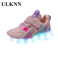 ulknn boys lights shoes 2021 spring tide 5 children aged 6 lights glow 3 4 7 boys shoes waterproof street 8 of the girls kids
