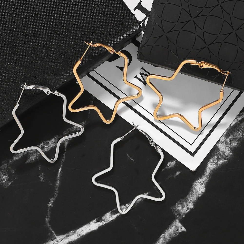 Большие серьги кольца BA для мужчин и женщин простые богемные сережки