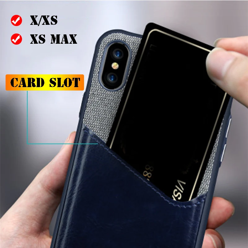 Чехол для iphone x xs max Чехол-держатель карт xsmax s 10 бампер 10max xmax fundas coque TPU Мягкий