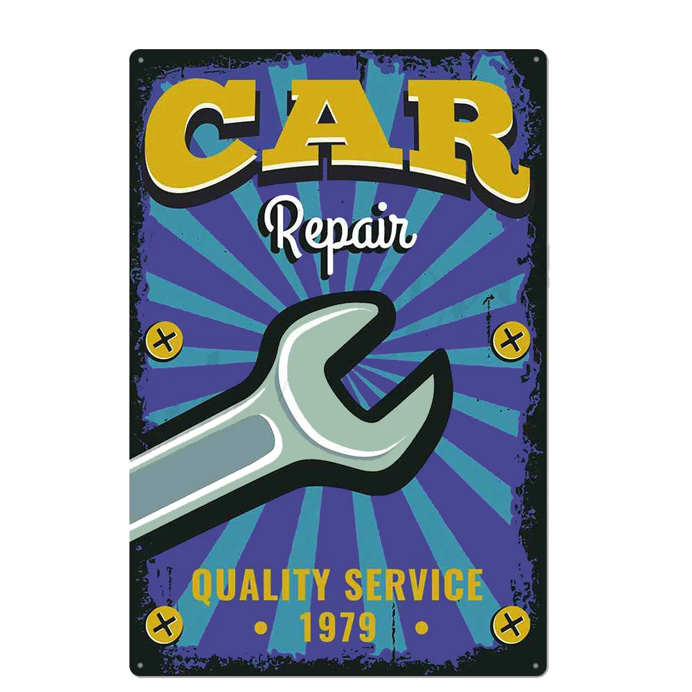 garage poster plaques service Tin Plate Sign plate repair wall mechanic man cave Decoration Metal Art tire shop Poster | Дом и сад