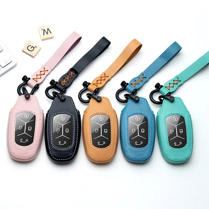 

Чехол для автомобильного ключа, кожаный защитный чехол для Lynkco 01 02 03 для Geely, 4 кнопки, автомобильные аксессуары, автомобильный брелок, чехлы ...