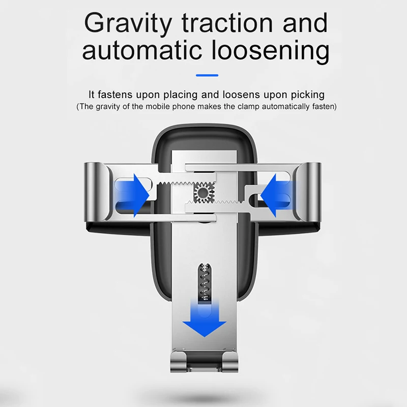 baseus gravity car phone holder for car cd slot mount stand for iphone 12 11 x pro max samsung metal cell mobile phone holder free global shipping