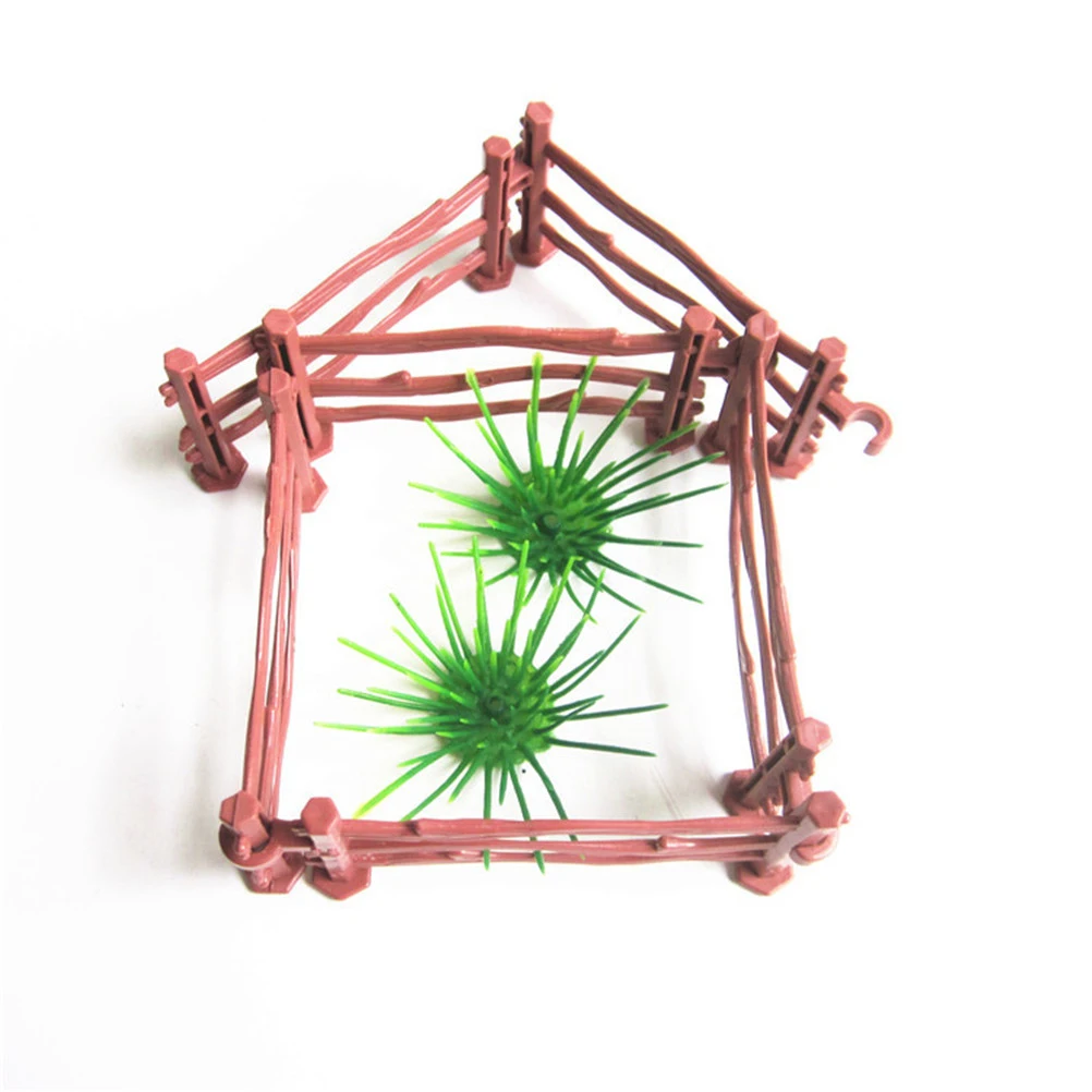

10Pcs Kids Military Sand Scene Toy Accessories Mini Simulation Double Hook Fence High Quality