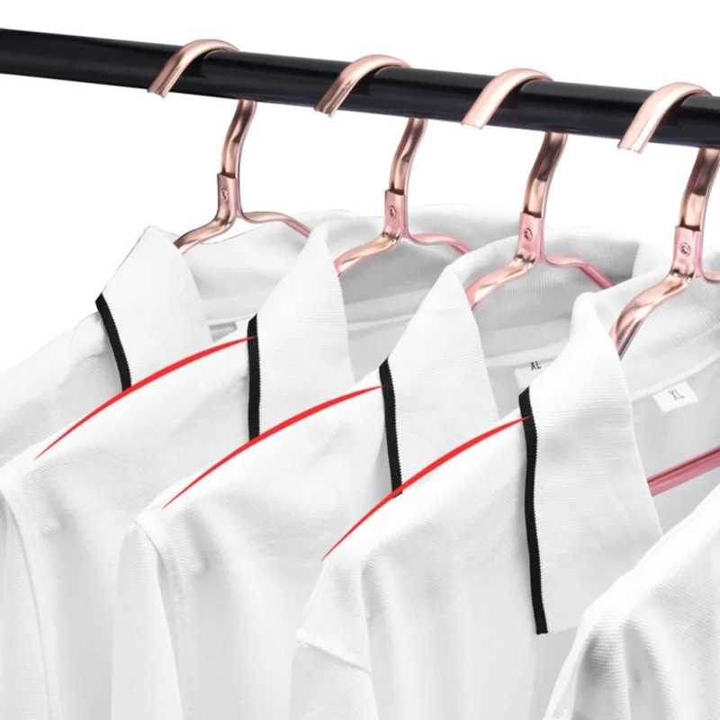 Космическая алюминиевая противоскользящая вешалка для одежды спальни
