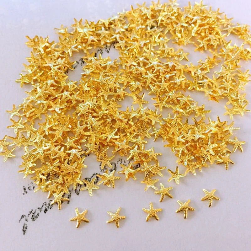 1000 искусство ногтей в форме морской звезды очаровательные заклепки стразы 3 мм/5