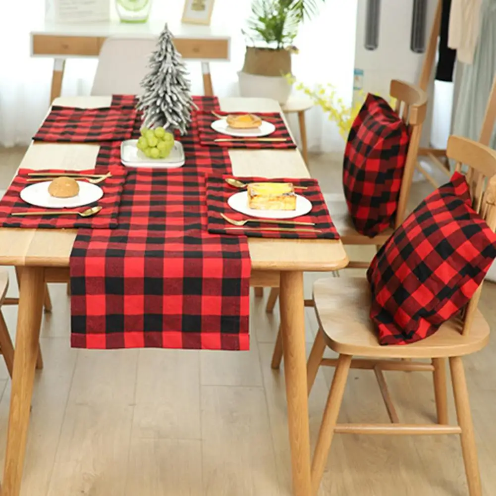 Рождественская клетчатая наволочка Мягкая Наволочка на диван-кровать для дома