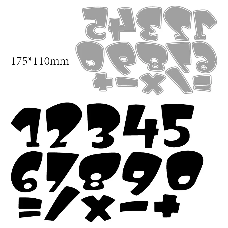 

2021 New Metal Cutting Die Cutting Mold 0 To 9 Decorative Scrapbook Paper Craft Knife Mold Blade Punching Mold