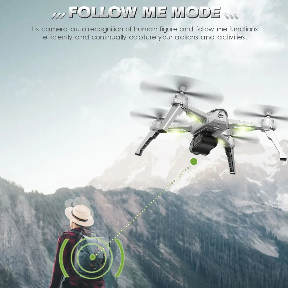 

JJRC X5 RC Drone 5G WiFi FPV Drones GPS Positioning Altitude Hold 1080P Camera Point of Interesting Follow Brushless Motor