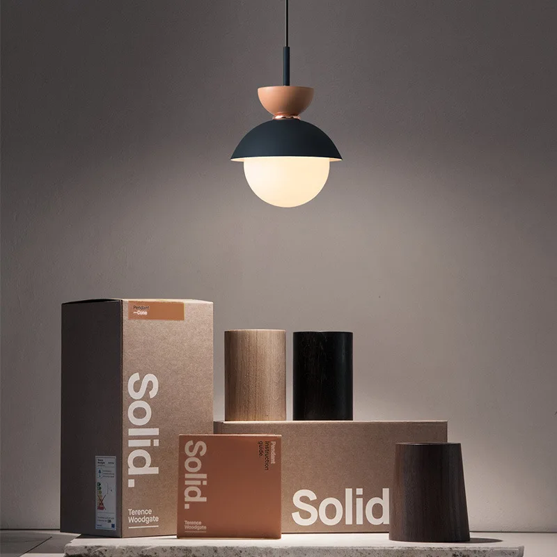 Скандинавский простой Сферический железный подвесной светильник Ins украшение