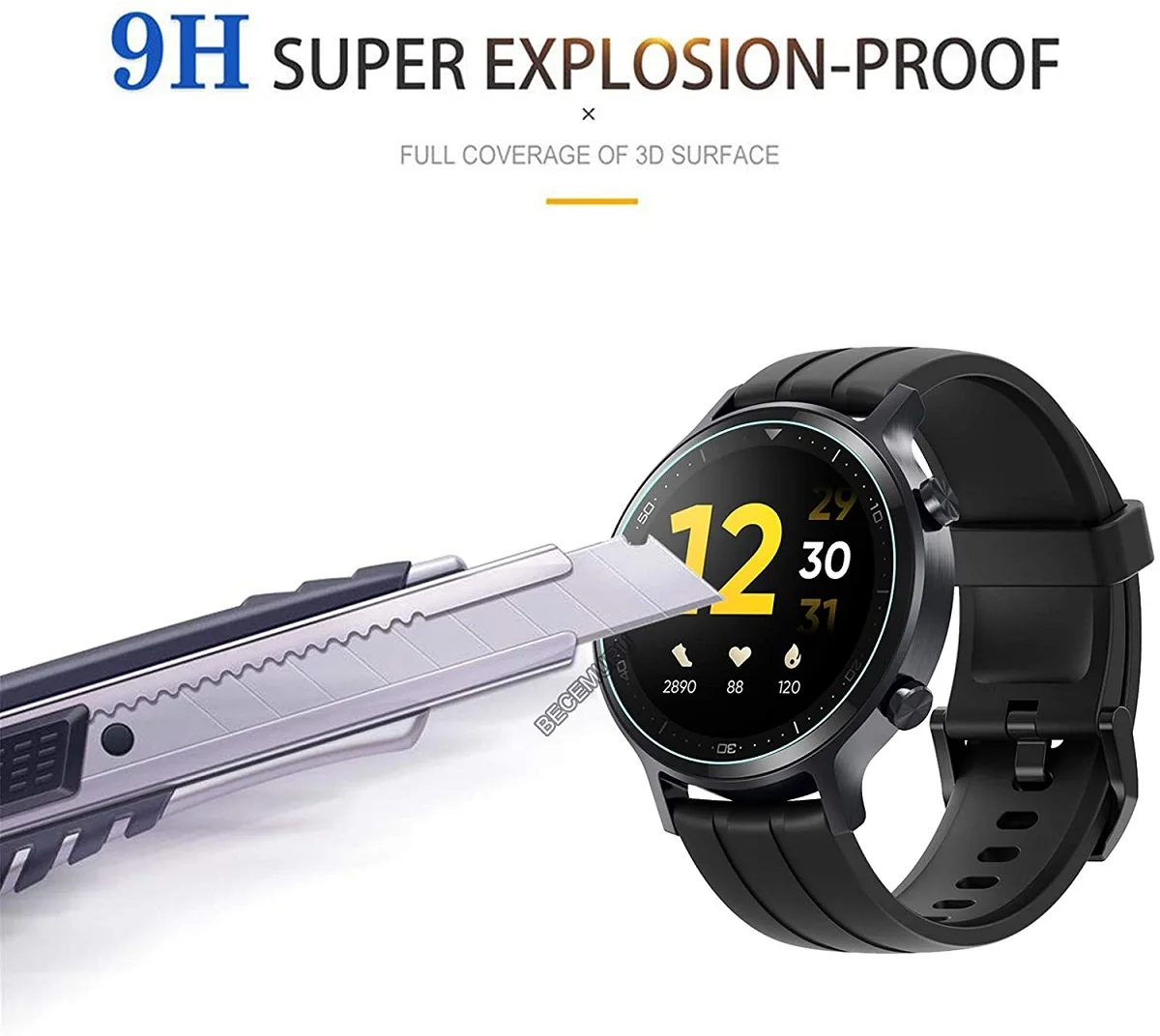 Пленка защитная для часов Realme Watch S 2.5D 9H 2 шт
