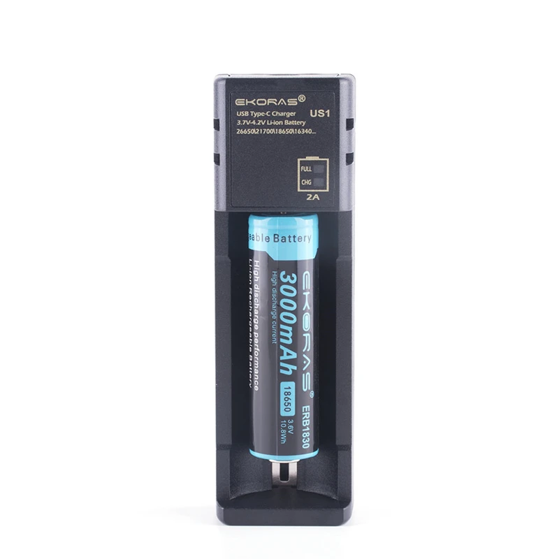 

Зарядное устройство Ekoras Li-Ion NiMH Liepo4 USB для 10440/17670/18490/16340 (RCR123)/14500/18350/18650, мощность мобильного телефона