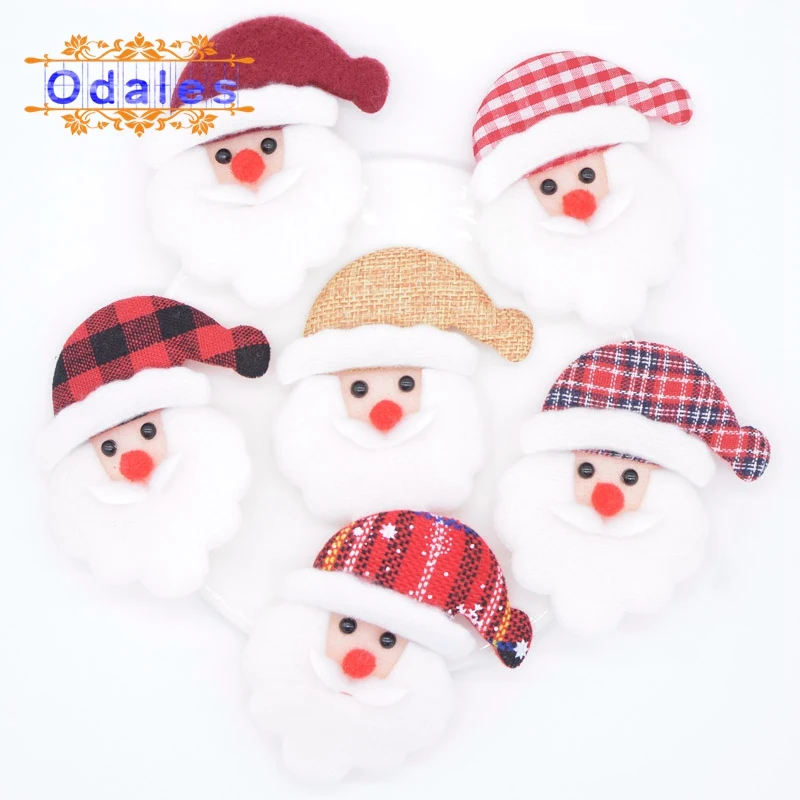 12 шт./лот смешанный стиль Санта Клаус шитье сделай сам рукоделие голова пряжка