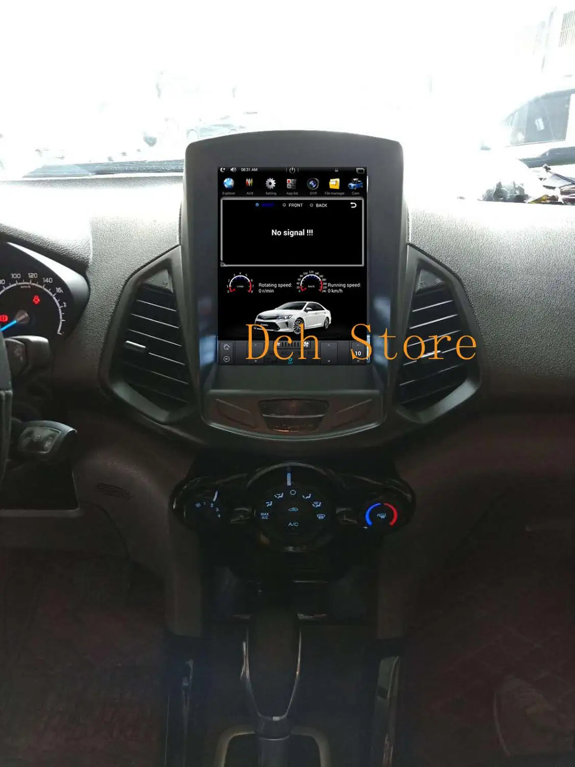 10 4 ''вертикальный автомобильный DVD-плеер в стиле tesla Android 9 0 GPS-навигация Радио