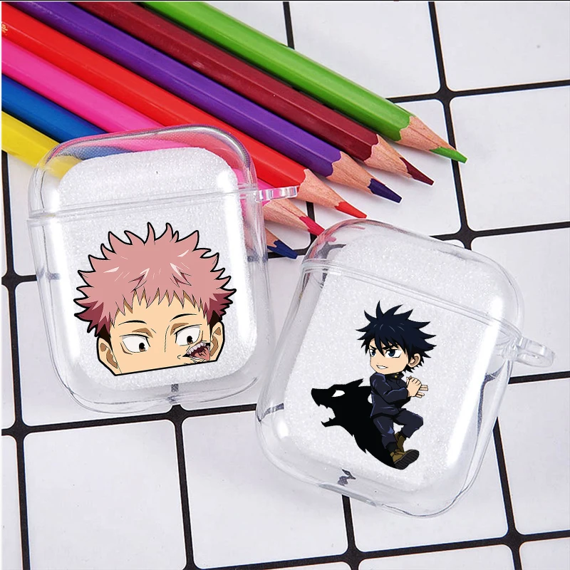 

Fashion Anime Jujutsu Kaisen Gojou Soft silicone TPU Case For AirPods Pro 1 2 3 Clear Wireless Bluetooth Earphone Box Cover