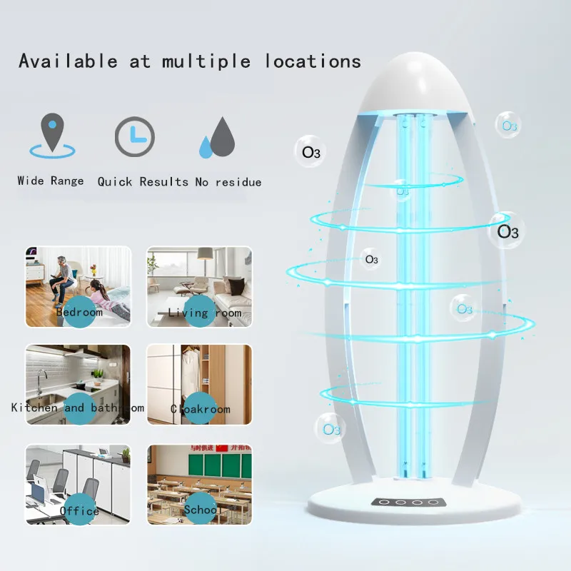 

38W High Ozone UV Disinfection lamp 110V 220V Household Ultraviolet Lamps UVC Germicidal Light Sterilizing Lights