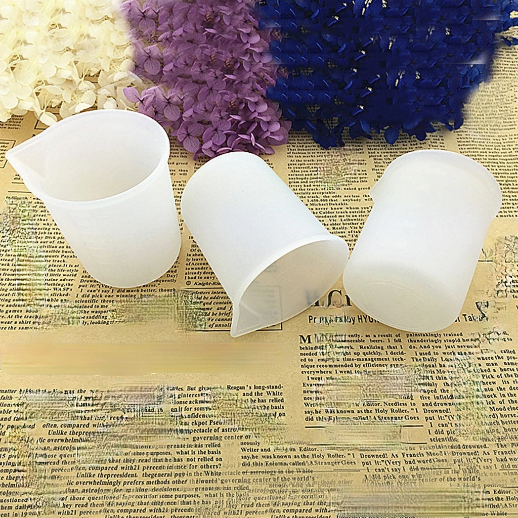 

Kitchen Artifact 3PCS 100 ML Transparent Scale Kitchen Measuring Cup Silicone Tool Practical Grip Strength Measuring Tool