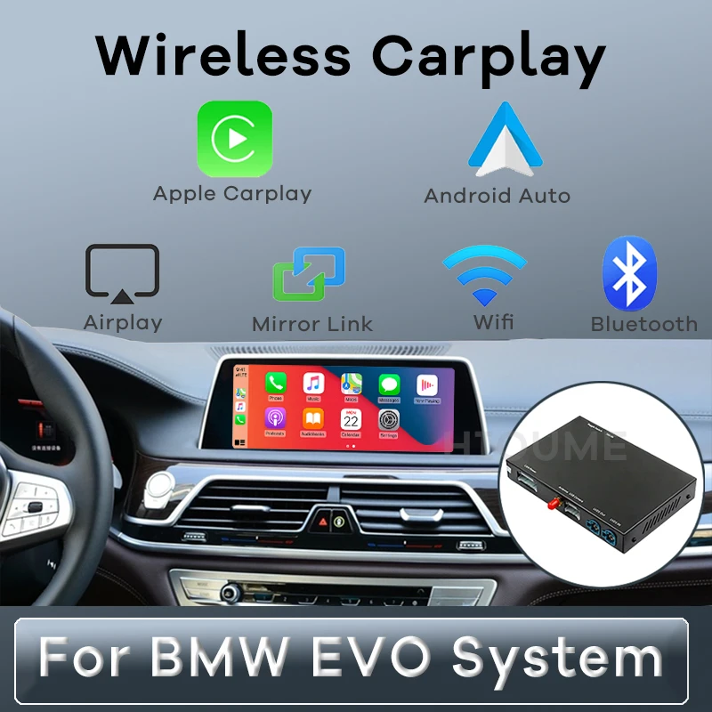 Беспроводной Carplay Android автомобильный интерфейсный ящик для BMW EVO ID5 ID6 система 2017 2019