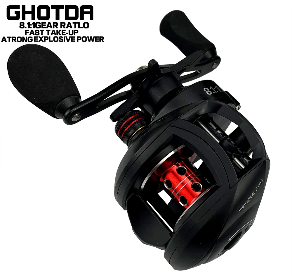

2000Series Bait Casting Right Left Hand Fishing Reel 222g Super Light Weight 8.1:1 High Speed Fishing Wheel