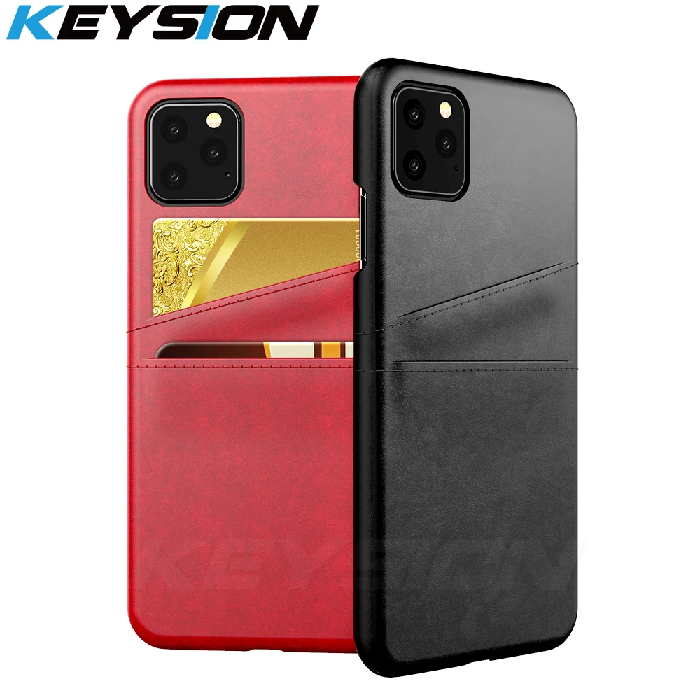 Чехол KEYSION для телефона iPhone 11 Pro Max чехол из искусственной кожи Роскошный кошелек с
