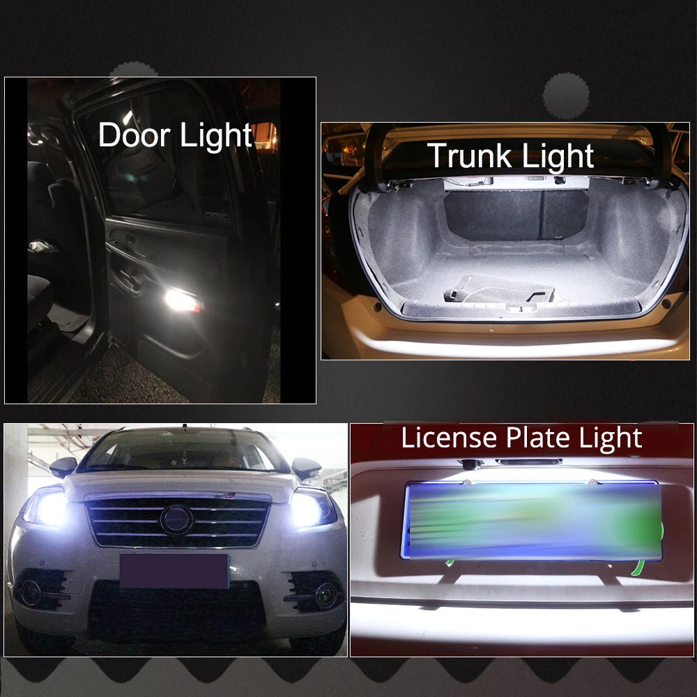 2 шт. светодиодные автолампы белого красного синего цвета 196 168 4SMD 5050 | Лампы и