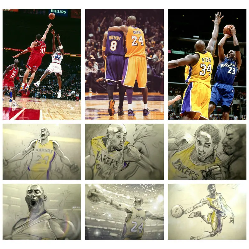 Наклейка Moive Новинка Спорт 2020 последний танц Майкл Джордан против дорогой