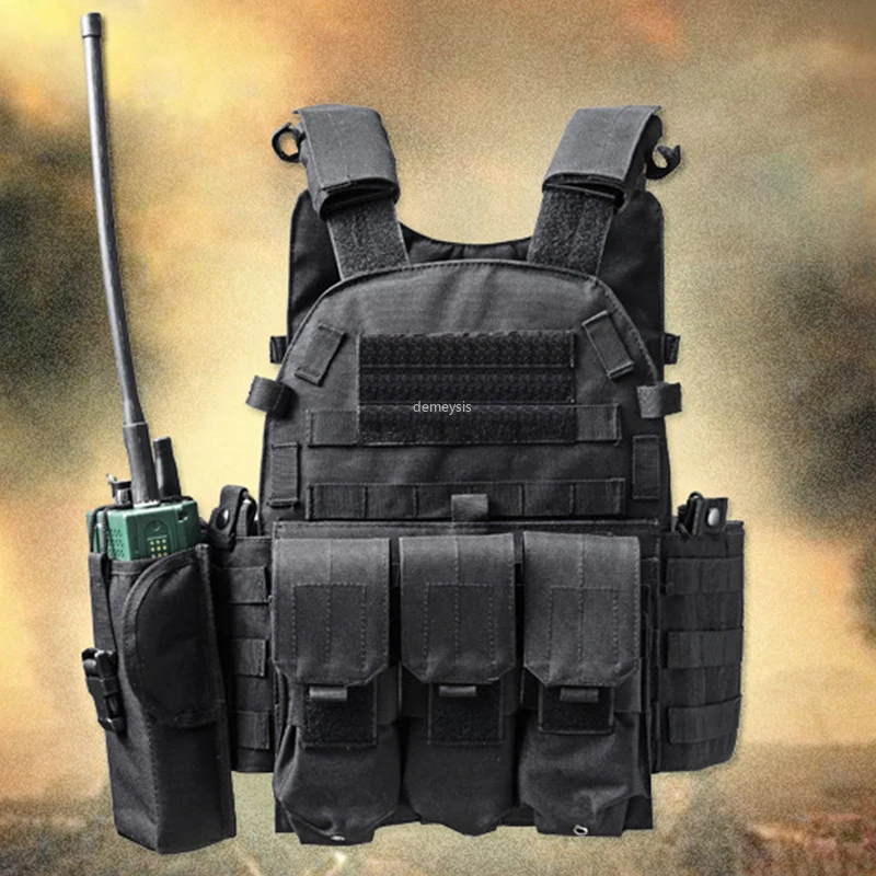МОЛЛЕ тактический жилет 900D нейлон Регулируемый военный страйкбол с журнальными