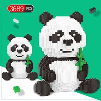 3689pcs diy assemable panda mini blocks educational animal toys for children building blocks model bricks