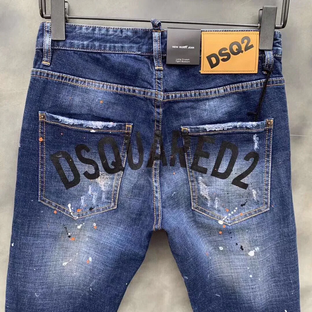 classic,Authentic,DSQUARED2,Retro,Italian brand ,Women/Men Jeans,locomotive,Jogging jeans,DSQ9118