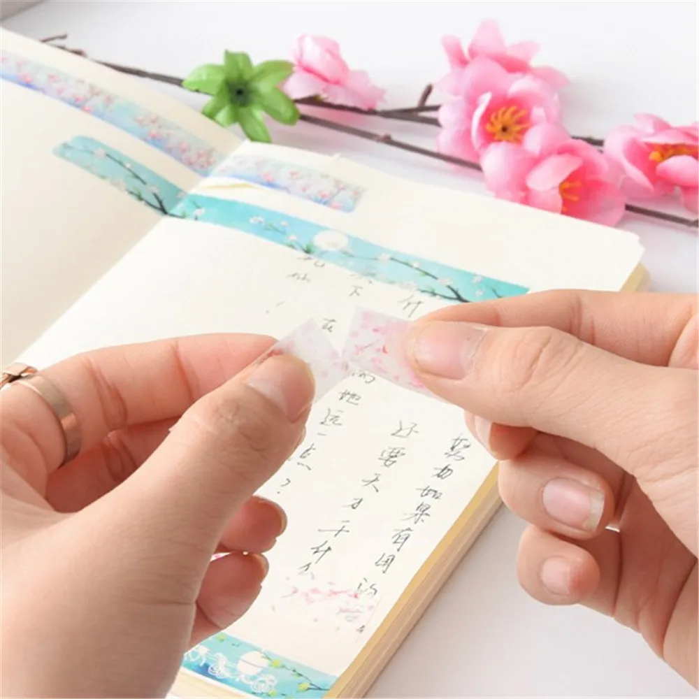 Flower Falls and Blow Washi Tape Japanese Paper DIY Planner Masking Adhesive Tapes Stickers Decorative Stationery | Канцтовары для