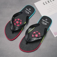 men slippers summer new sports flip flop rubber black outdoor beach shoes