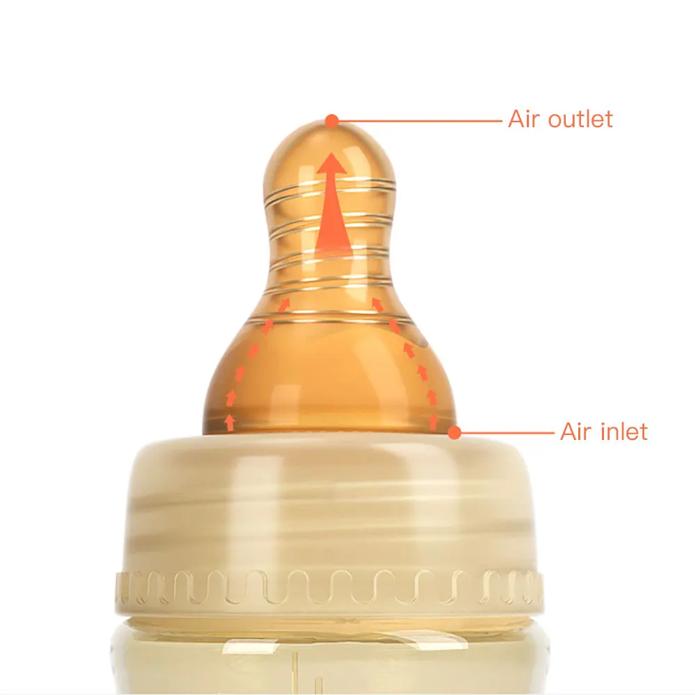 

Kid Bottle Feeding Bottle Thermochromic Baby Bottle With Anti-Colic Nipple 3 Colors Champagne Bule Pink Baby Bottle