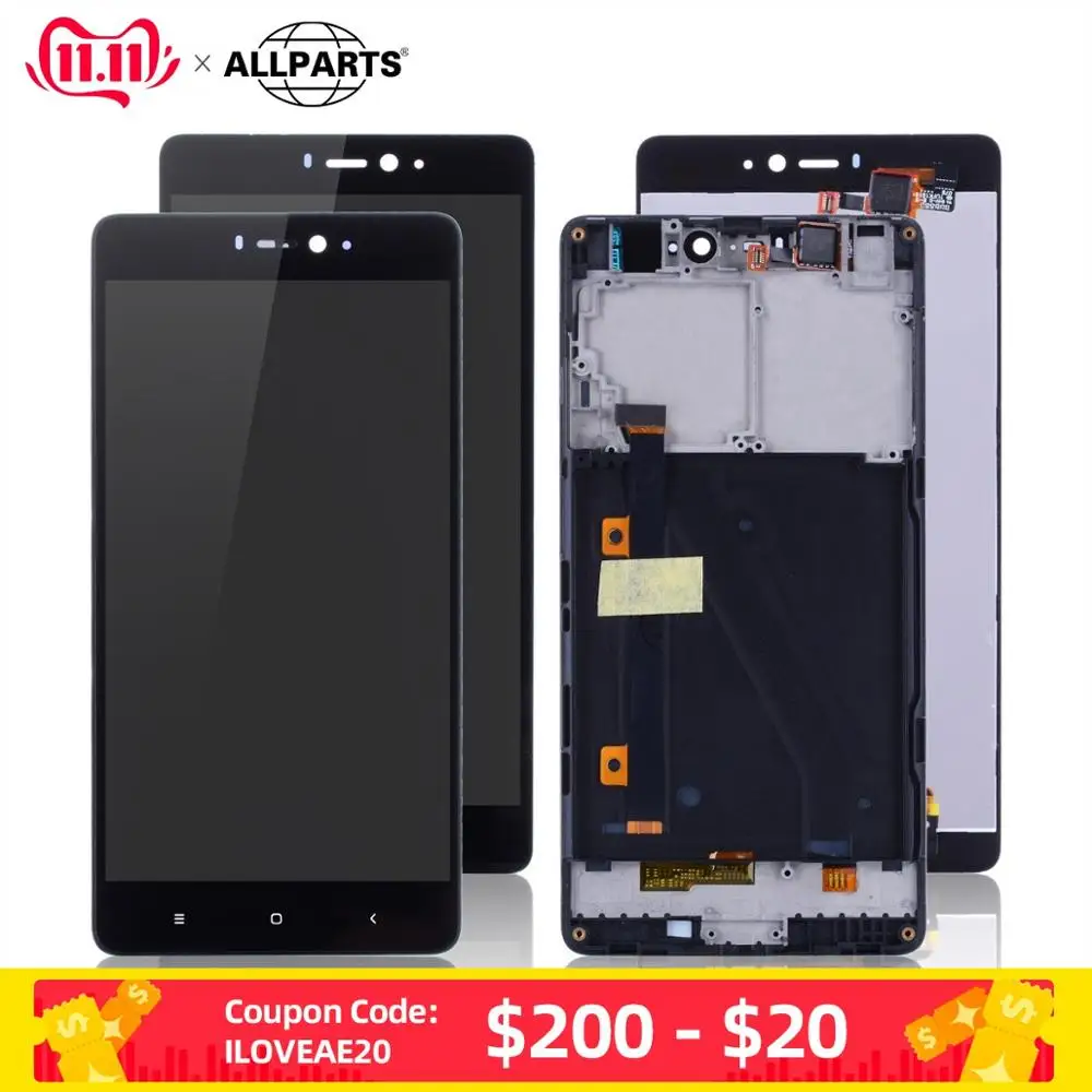 NO Dead Pixel 5.0" ALLPARTS Display For XIAOMI Mi4i Touch Screen Digitizer Assembly Replacement Parts mi4i LCD | Мобильные
