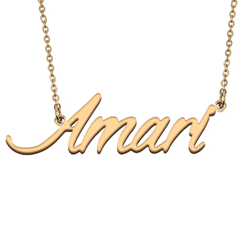 

Amari Custom Name Necklace Customized Pendant Choker Personalized Jewelry Gift for Women Girls Friend Christmas Present