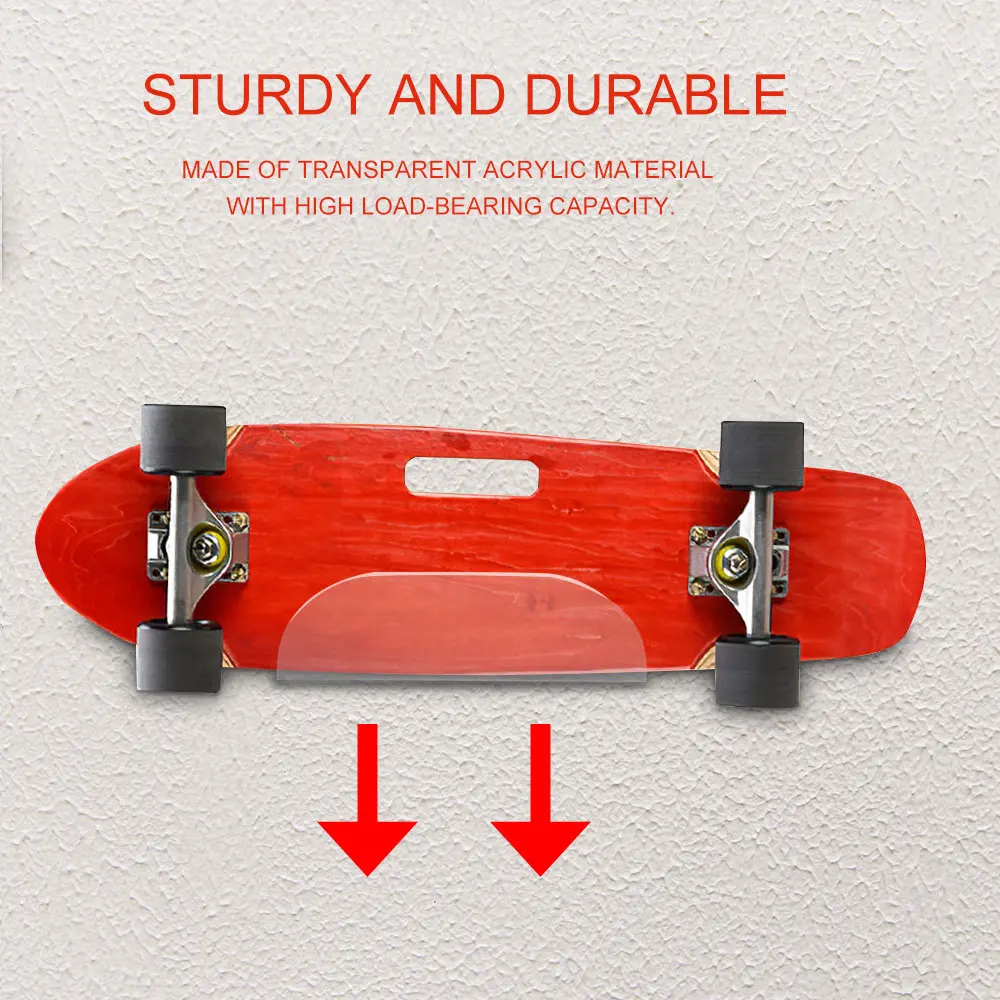 

Durable Wall Mount Storage Tool Heavy Duty Hanging Hanger Skateboard Scooter For Room Home Storage Hanging Skateboard Bracket