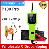 2021 new topdiag power probe p100 pro pk ps100 p200 car circuit analyzer automotive electric system tool injector tester