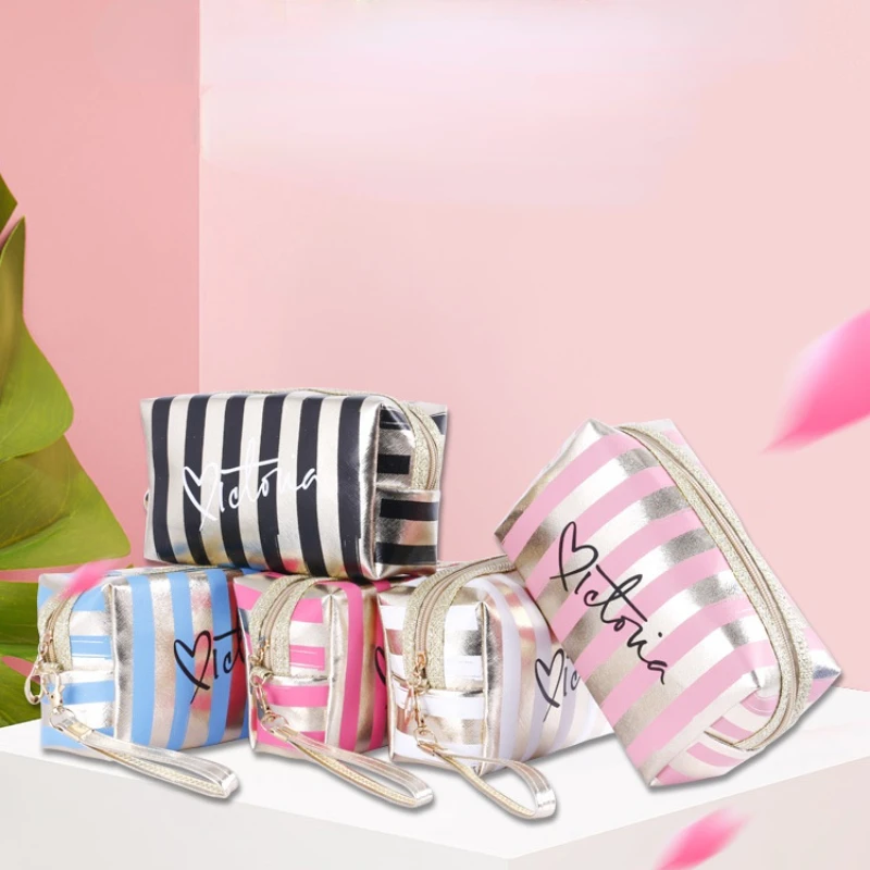 

Водонепроницаемые косметички с лазерным рисунком, Женская несессер, сумочка для косметики из ПВХ, дорожный органайзер для туалетных принад...